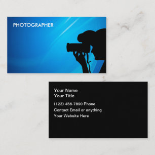 Fotograaf Eenvoudige Visitekaartjes