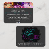 Fotograaf/Event Planner Visitekaartje - Modern (Voorkant / Achterkant)