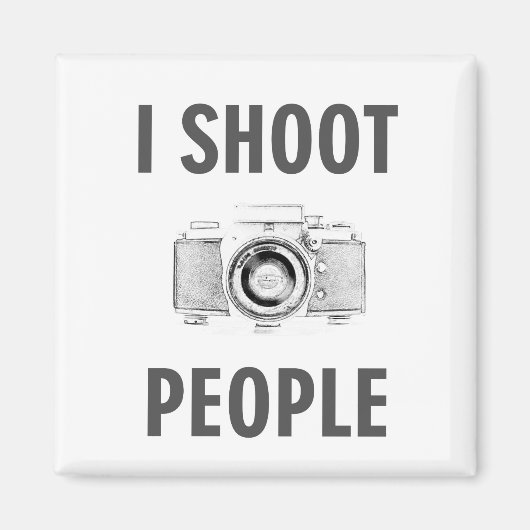 fotograaf fotograaf fotografeert mensen grappige t magneet (Voorkant)