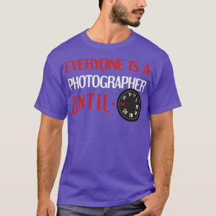 Fotograaf Fotografie DSLR Mode Dial T-shirt