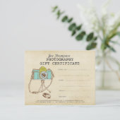 Fotograaf Fotografie Gift Certificate Sjabloon (Staand voorkant)