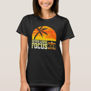 Fotograaf Fotografie Nooit losse focuscamera T-shirt