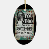 Fotograaf - Funny Retro Keramisch Ornament (Rechts)
