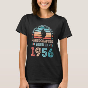 Fotograaf geboren in 1956 70ste verjaardag Foto T-shirt