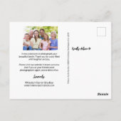 Fotograaf Geen logo Foto Briefkaart (Achterkant)