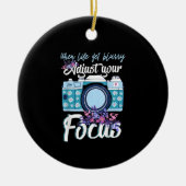 Fotograaf Gift - Camera Fotografie Keramisch Ornament (Voorkant)
