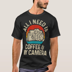 Fotograaf Gift Coffee Camera Funny Pho T-shirt