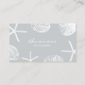 Fotograaf Gray Beach Seashells Visitekaartje (Voorkant)