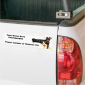 Fotograaf Holding DSLR-camera Bumpersticker (Op Truck)