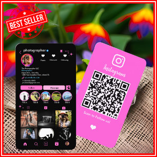 Fotograaf Instagram QR-code Visitekaartje