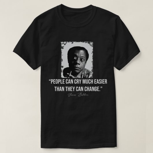  fotograaf James Baldwin Funny Graphic Gift T-shirt (Design voorkant)