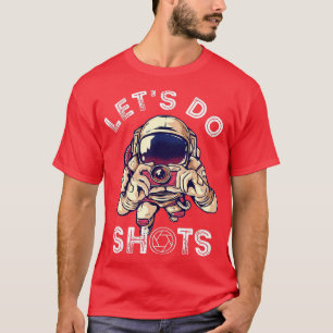 Fotograaf Laten we foto's maken van astronaut C T-shirt