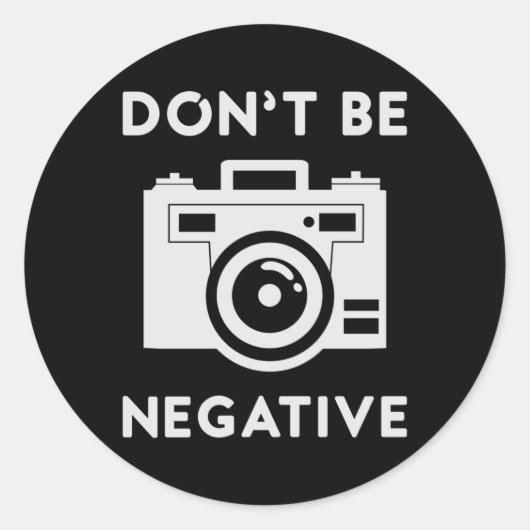 Fotograaf Lens Fotografie Camera Grappig geschenk Ronde Sticker (Voorkant)