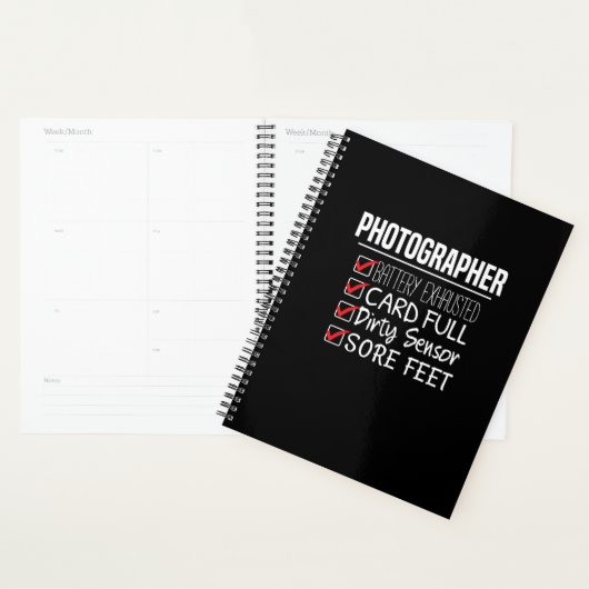 Fotograaf Life - Grappige Fotografie Checklist Planner (Display)