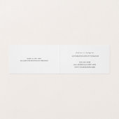 Fotograaf met moderne minimale bruiloft visitekaartjes (Binnenkant ongevouwen)