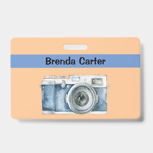  fotograaf met naam badge (Voorzijde)