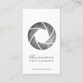 Fotograaf Metal Shutter Modern Fotografie Visitekaartje (Voorkant)