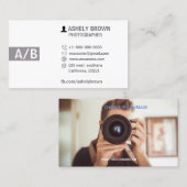 Fotograaf Modern Fotografie Visitekaartje (Voorkant / Achterkant)