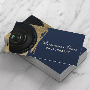 Fotograaf Moderne Marine & Goud Fotografie Visitekaartje