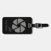Fotograaf Ontwerp Aperture Retro Camera Bagagelabel (Voorkant horizontaal)
