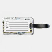 Fotograaf op Duty  camera-ontwerp Bagagelabel (Achterkant horizontaal)