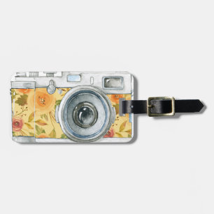 Fotograaf op Duty camera-ontwerp Bagagelabel