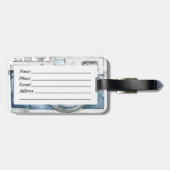 Fotograaf op Duty  camera-ontwerp Bagagelabel (Achterkant horizontaal)