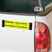 Fotograaf op het wiel bumpersticker (Op Truck)