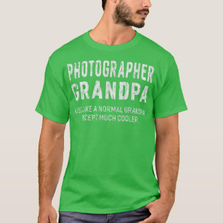Fotograaf opa cadeaus voor opa-Mannen T-shirt
