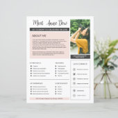 Fotograaf Over mij Pagina Sjabloon (Staand voorkant)