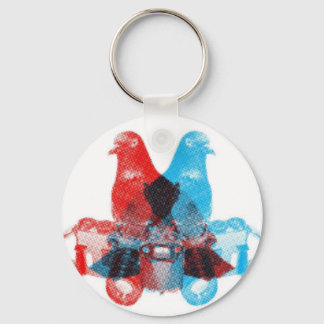 Fotograaf Pigeon Spy Screenprint Sleutelhanger