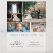 Fotograaf Prijslijst Diensten Flyer Sjabloon (Achterkant)