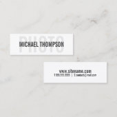 Fotograaf Professional Modern Bold Mini Visitekaartje (Voorkant / Achterkant)