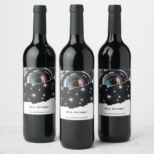 Fotograaf Promotional Merry Kerstwijn Labo Wijn Etiket (Flessen)