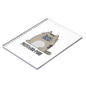 Fotograaf-purr Grappige Kat Fotograaf Grappenmaker Notitieboek (Linkerzijde)