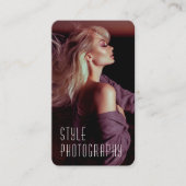 Fotograaf QR-code Trendy foto Visitekaartje (Voorkant)