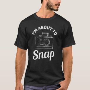Fotograaf Retro Camera IM op het punt om te breken T-shirt