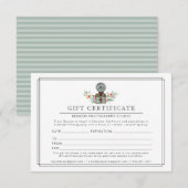 Fotograaf Retro Camera Logo | Cadeaubon Informatiekaartje (Voorkant / Achterkant)