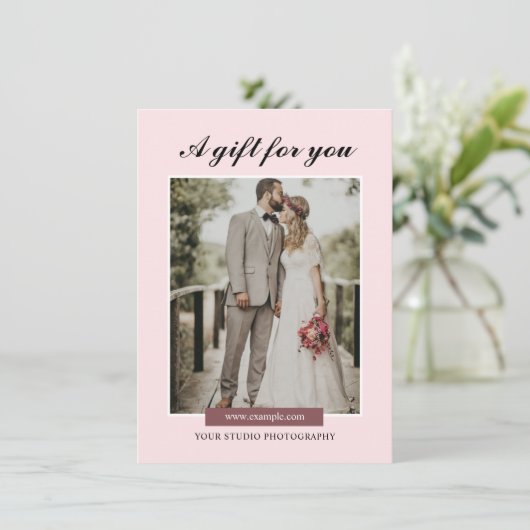 Fotograaf Sjabloon cadeaubon (Staand voorkant)