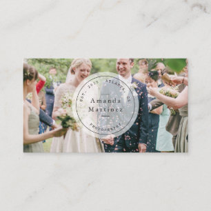 Fotograaf Transparant Wit Stempel Visitekaartje