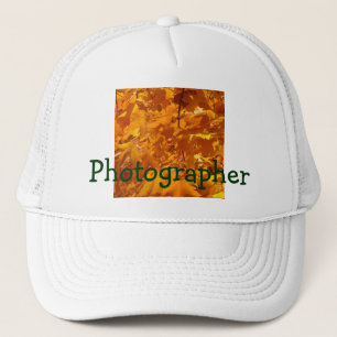 Fotograaf truckershoeden Gouden Herfstbladeren Trucker Pet