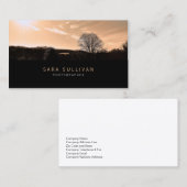 Fotograaf Visitekaartje Sepia Landscape (Voorkant / Achterkant)