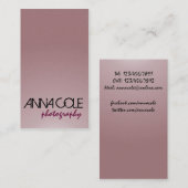 Fotograaf - Visitekaartjes (Voorkant / Achterkant)