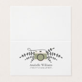  fotograaf visitekaartjes (Buitenkant ongevouwen)