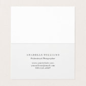  fotograaf visitekaartjes (Binnenkant ongevouwen)