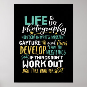 Fotograaf voor Inspirerend fotografie Poster