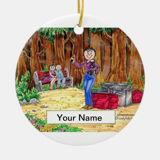 Fotograaf - Vrouw Keramisch Ornament (Voorkant)