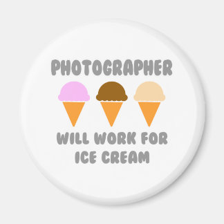 Fotograaf... Zal werken voor ijs Magneet