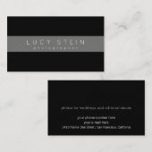 Fotograaf zwart visitekaartje (Voorkant / Achterkant)