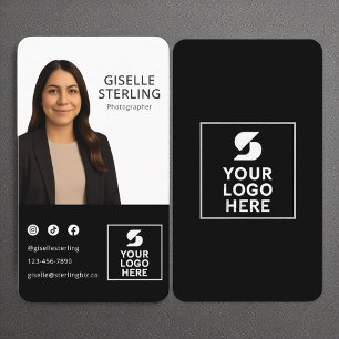 Fotograaf Zwart Wit Foto Logo Portret Visitekaartje